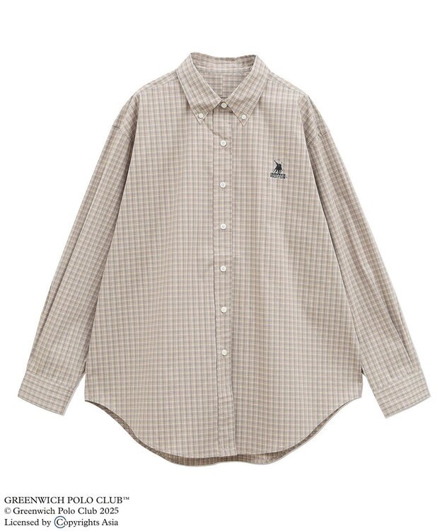 Green Parks ＧＲＥＥＮＷＩＣＨ　ＰＯＬＯ　ＣＬＵＢ　ＢＩＧシャツ Light Beige