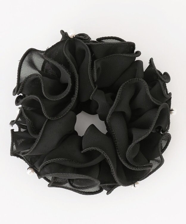 ANY SIS フリル シュシュ ブラック