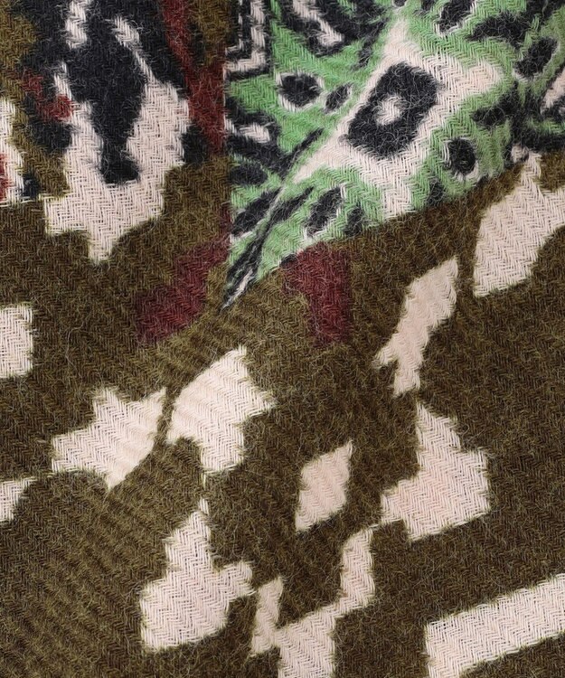 JOSEPH ABBOUD 【イタリア製】クレストカモフラージュ ストール オリーブ系6