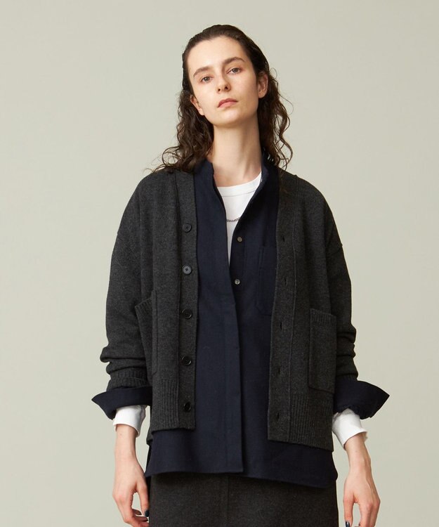 J.PRESS YORK STREET 【UNISEX】NEW ENGLAND ニットカーディガン グレー系