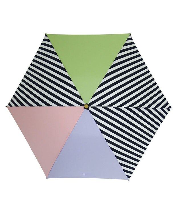 +RING プラスリング レディース向け 晴雨兼用 折傘 MLT T1169 マルチカラー