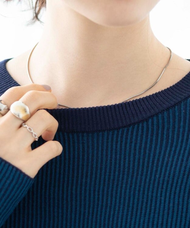 WEGO リバーシブルニットトップス ブルー