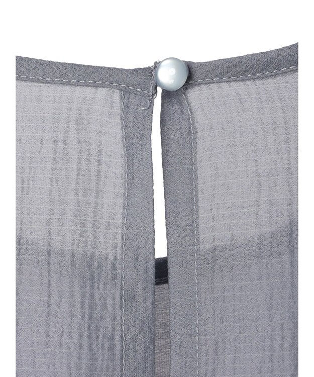 earth music&ecology バルーンスリーブブラウス Gray