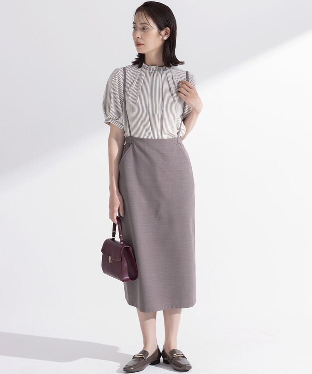 組曲 サスナロータイト スカート モカブラウン系