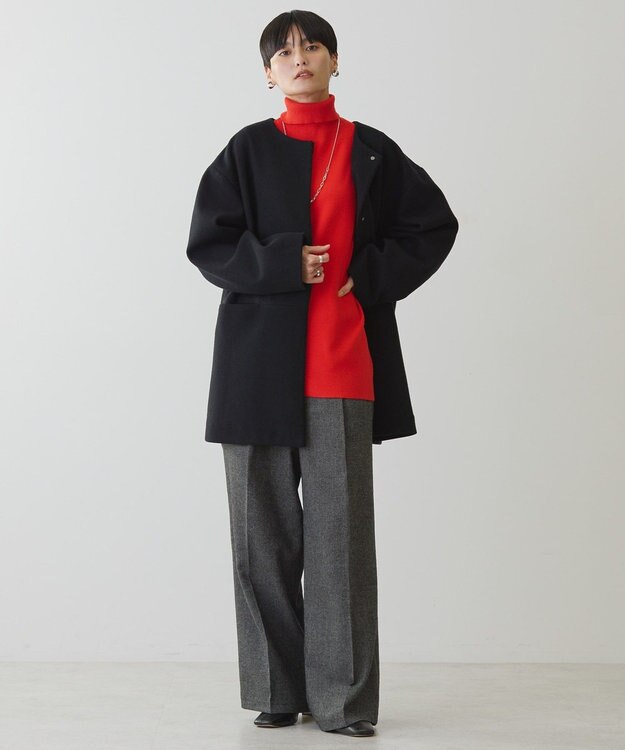 AMERICAN HOLIC リサイクル中空糸ノーカラーコート Black