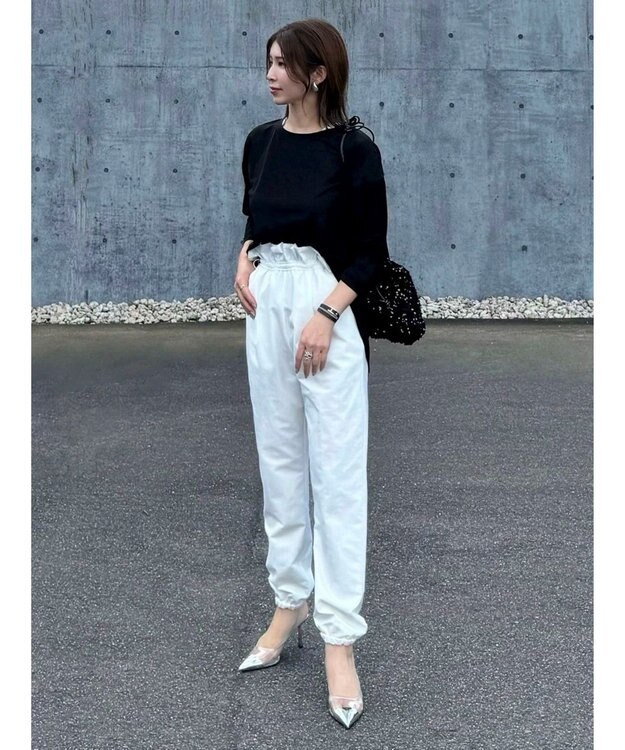 Green Parks シアーリブチュニック Black