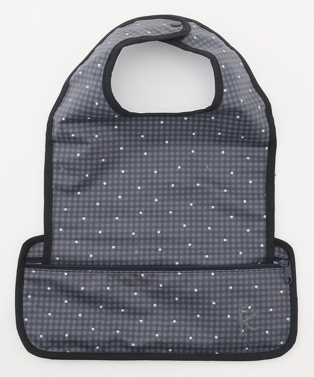 組曲 KIDS gingham K heart エプロン ネイビー系5