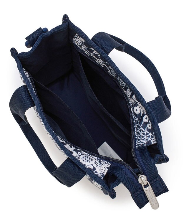 LeSportsac MINI N/S TOTE/フローラルレースネイビー フローラルレースネイビー