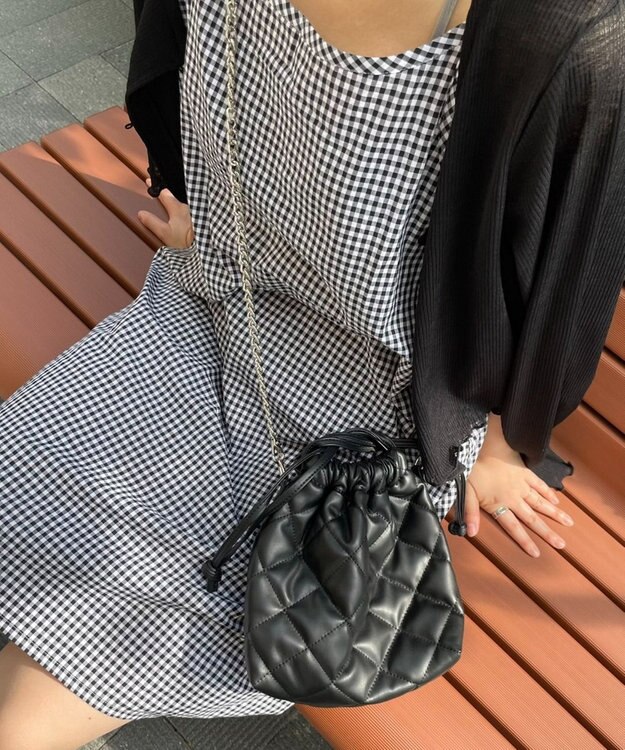 WEGO 巾着チェーンショルダー 柄10