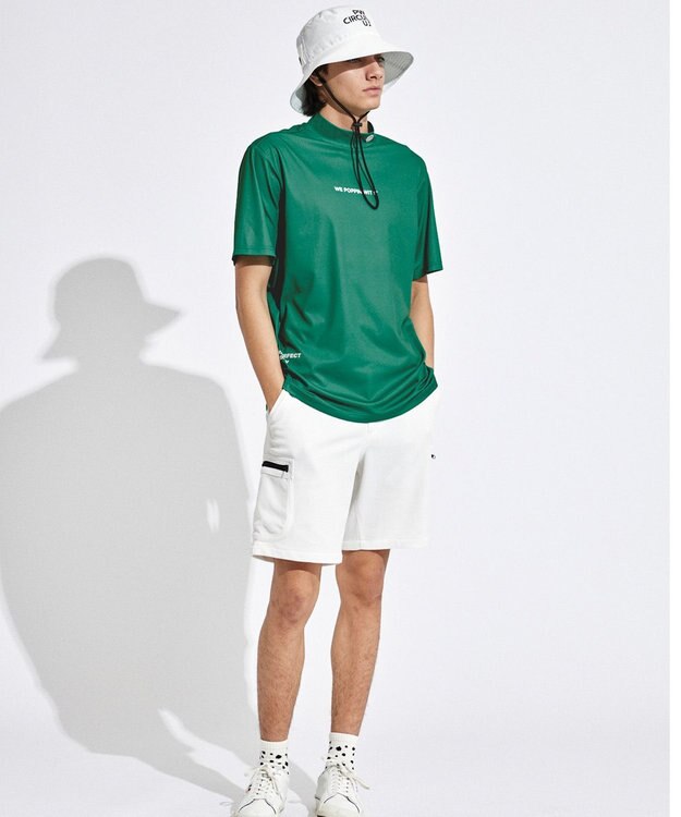 PW CIRCULUS 【UVカット / 吸水速乾 / 伸縮性抜群】【MEN】NEW バックメッシュモック T グリーン系
