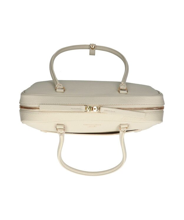 INTER-CHAUSSURES 【CHRISTIAN VILLA】イタリアンレザーデイリーボストンバッグ オフホワイト