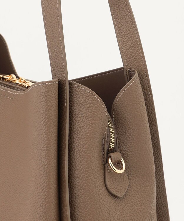 LA BAGAGERIE ソフトシュリンク2WAYハンドバッグ large グレージュ