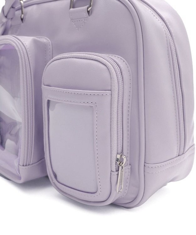 WEGO 【痛バ＆推し活グッズ】きらふわぬい痛ボストンバッグ ライトパープル