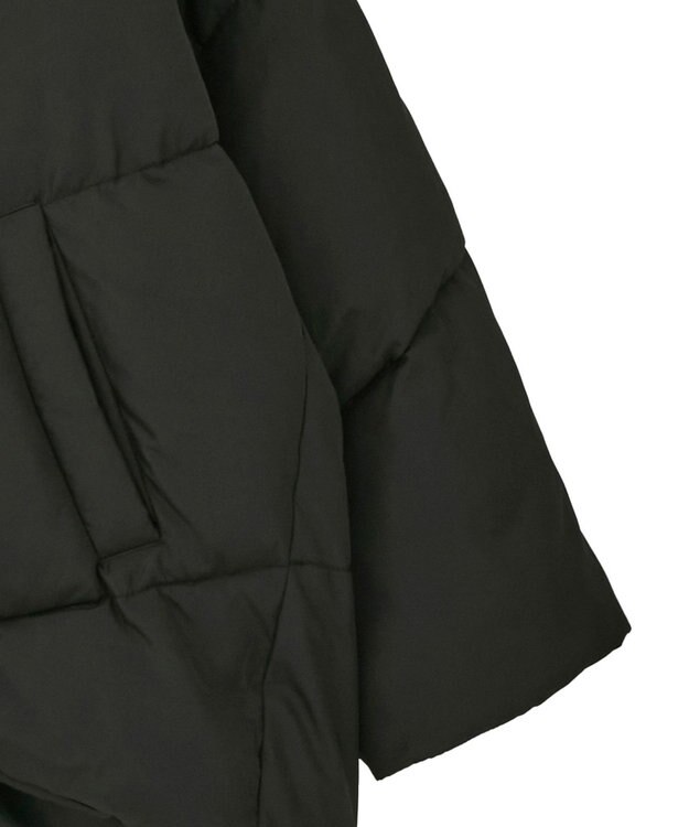 earth music&ecology 2WAYパファーブルゾン Black