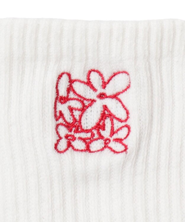 WEGO 底パイル刺繍デザインソックス（丈14㎝） 柄2