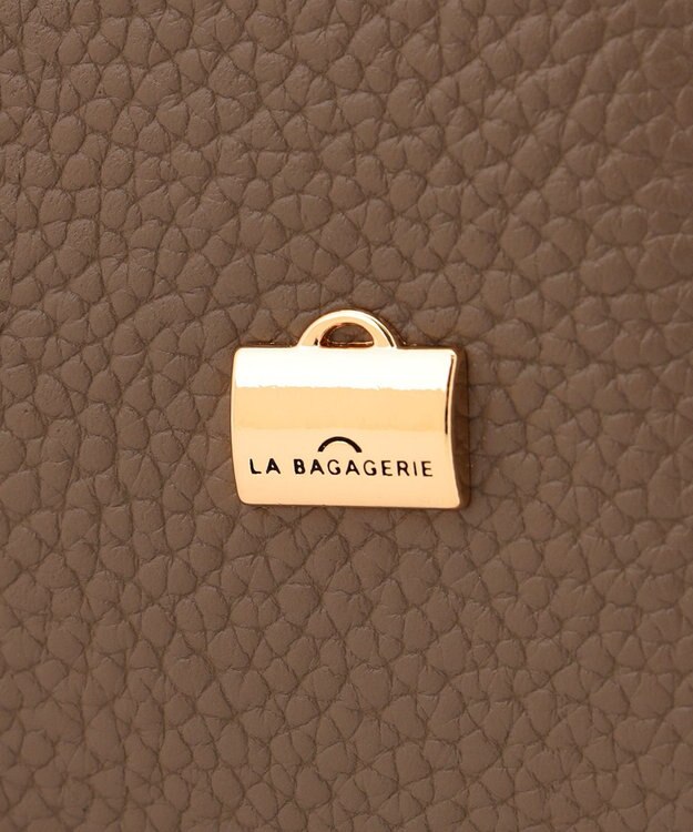LA BAGAGERIE ソフトシュリンク2WAYハンドバッグ large グレージュ