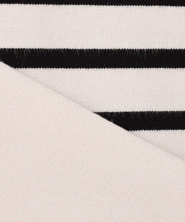 UNFILO L マイビューティニット ハーフスリーブ グレージュ×ブラック