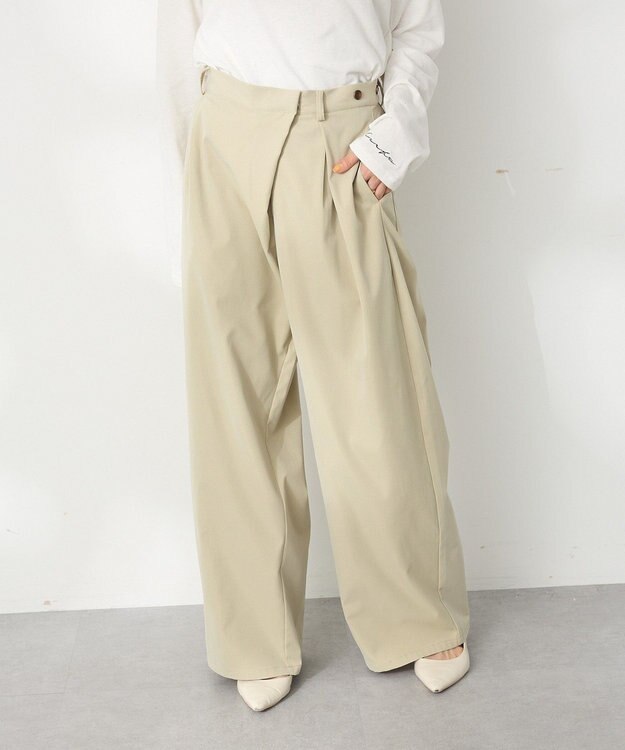 CRAFT STANDARD BOUTIQUE ラップコクーンパンツ Beige