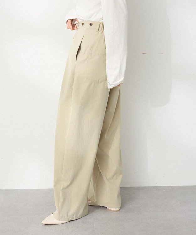 CRAFT STANDARD BOUTIQUE ラップコクーンパンツ Beige