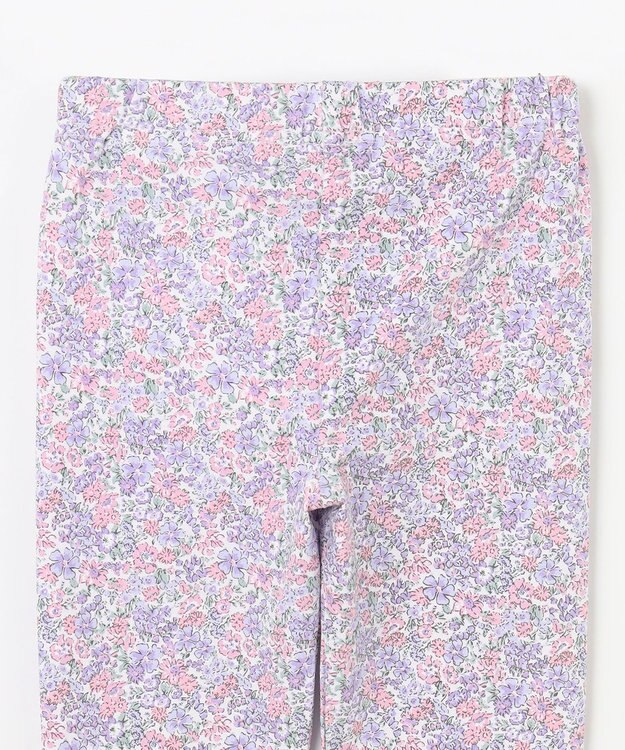 ANY KIDS 総柄プリントレギンス ラベンダー×花柄