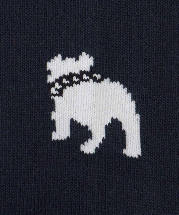 J.PRESS MEN 【バックブル】ワンポイントソックス ネイビー系9