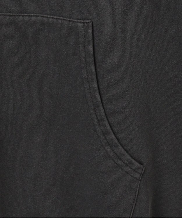 WEGO ヴィンテージウォッシュパッチワークBIGZIPパーカー スミクロ