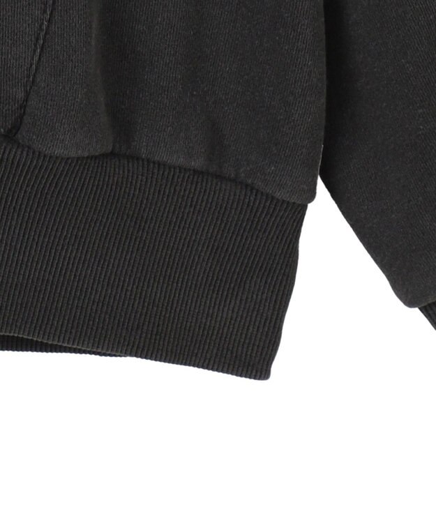 WEGO ヴィンテージウォッシュパッチワークBIGZIPパーカー スミクロ