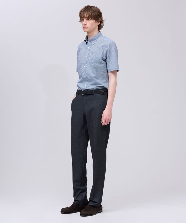 J.PRESS MEN 新色追加【 高通気性 / 軽量 / ノンアイロン / 撥水】【BEAT HEAT SYSTEM】半袖シャツ / B.D. グリーン系3