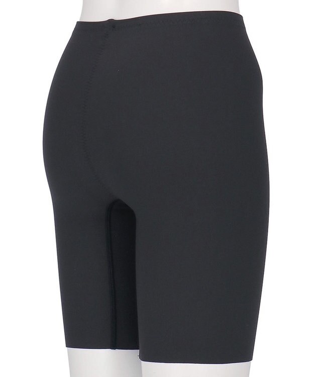 Wing 補整ショーツ ほどよいおなか押さえ まるみのあるヒップライン ラクな着用感 【Pパンツ】 ロング丈 はきこみ丈ふかめ KJ4825 ウイング／ワコール ブラック