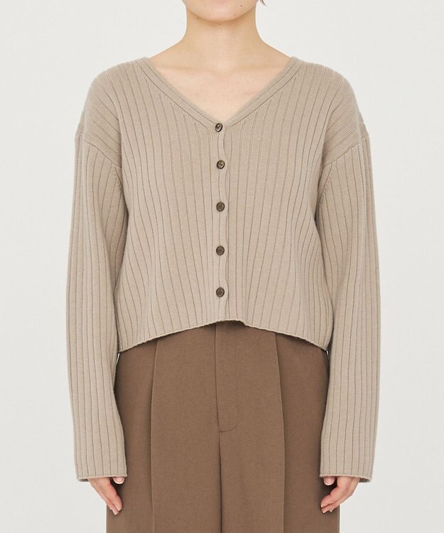 uncrave ウール ナイロン 2WAY ニット（uncrave STANDARD） ベージュ