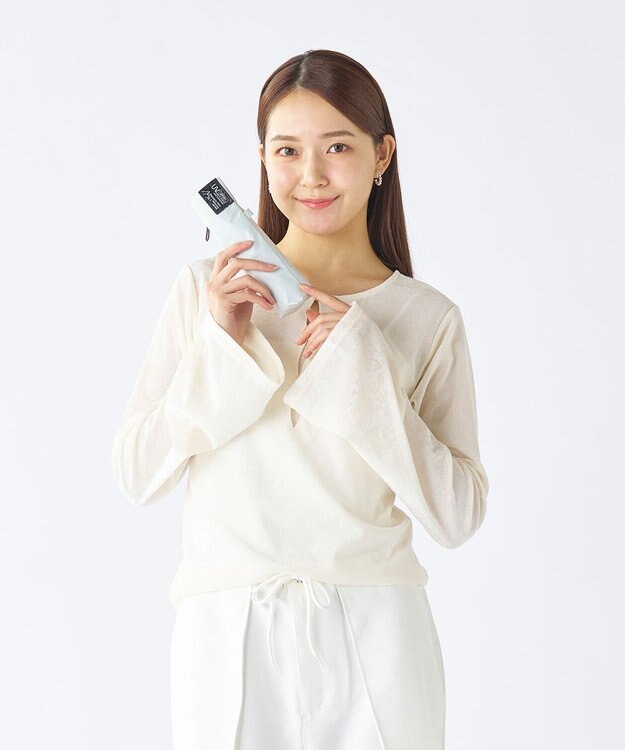 MOONBAT 【遮光100％/超軽量/大きめ】マジで軽い傘 晴雨兼用 折りたたみ日傘 マジカルテックプロテクション 61cm ホワイト