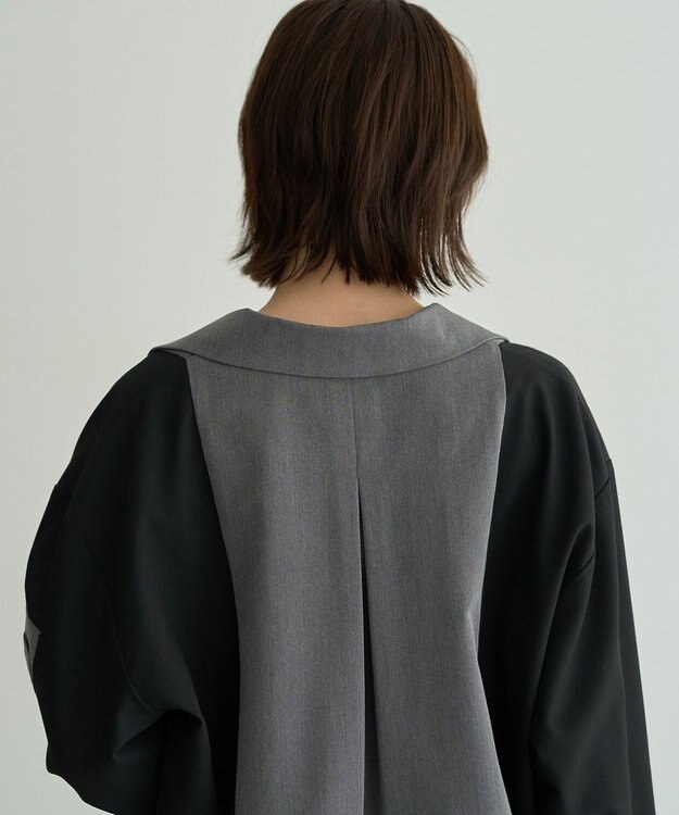 YECCA VECCA MA-1風デザインジャケット Gray