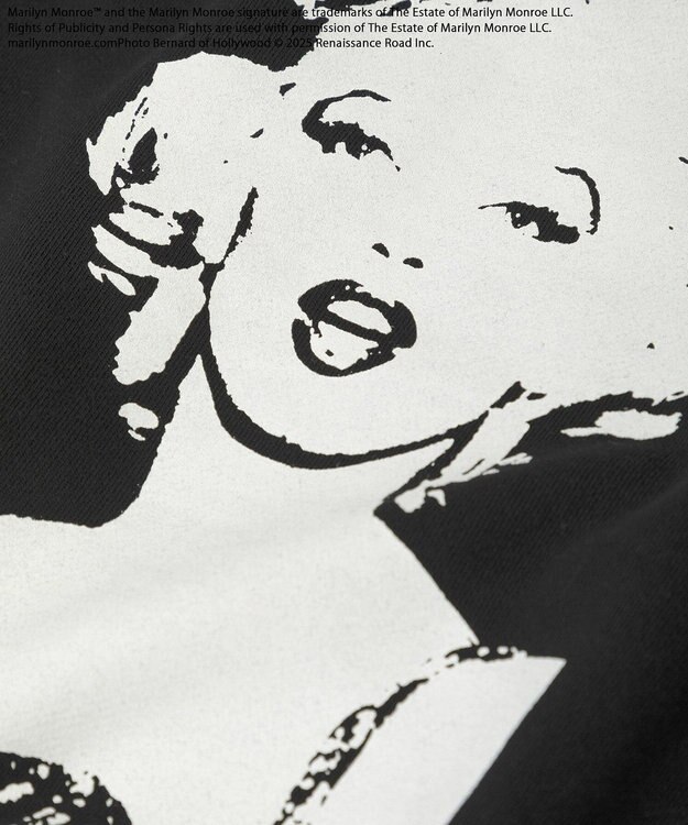 Green Parks ■Ｍａｒｉｌｙｎ　Ｍｏｎｒｏｅ　モノクロｐｔスウェット Black