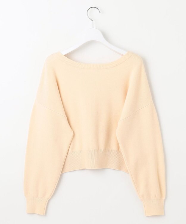 Feroux 【洗える】2WAY パールボタン カーディガン アイボリー系