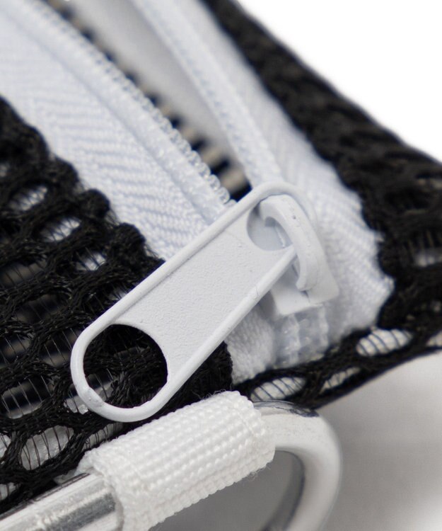 WEGO メッシュ配色ポーチ ブラック