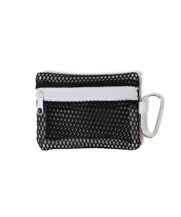 WEGO メッシュ配色ポーチ ブラック