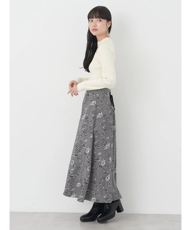 earth music&ecology シアードッキングニットプルオーバー Ivory