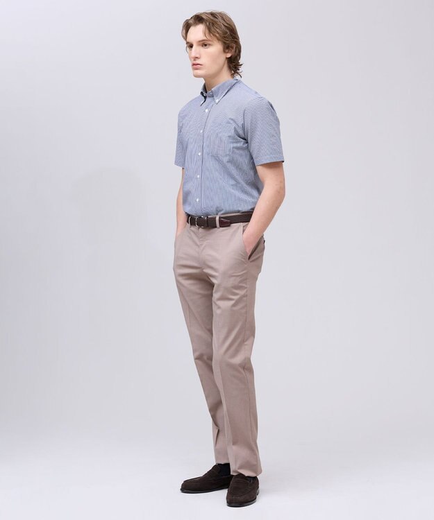 J.PRESS MEN 新色追加【 高通気性 / 軽量 / ノンアイロン / 撥水】【BEAT HEAT SYSTEM】半袖シャツ / B.D. ネイビー系3