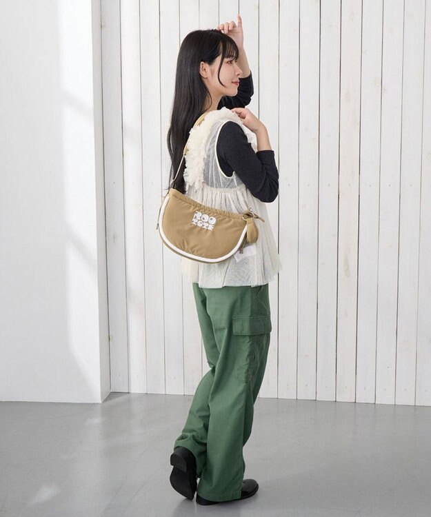 ROOTOTE 3641【ふわふわ軽量】SN.デリ.パファーハーフムーン-A 03：ベージュ