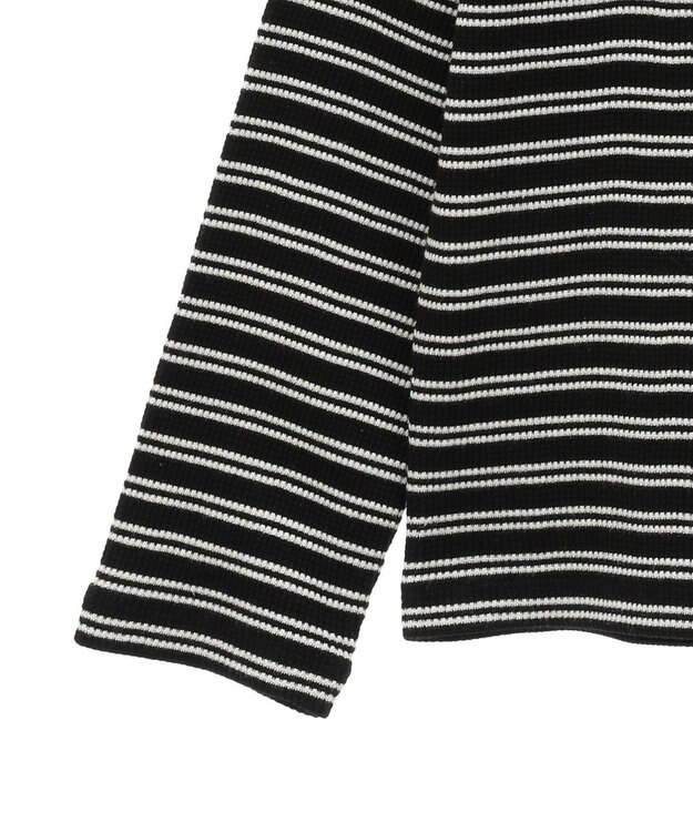 AMERICAN HOLIC ショルダーギャザーワッフルプルオーバー Black