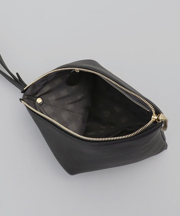 GOTAIRIKU 【ETIAM】シュリンク トライアングルポーチ《Prism》 ブラック系