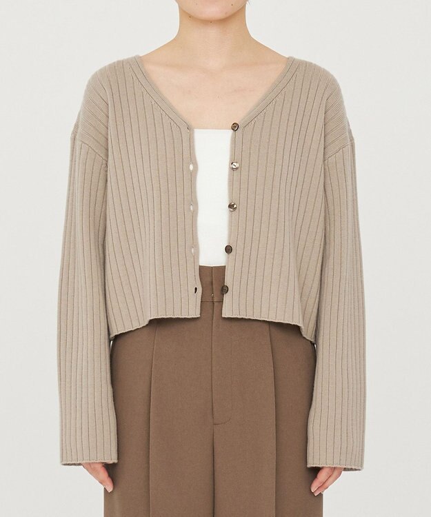 uncrave ウール ナイロン 2WAY ニット（uncrave STANDARD） ベージュ