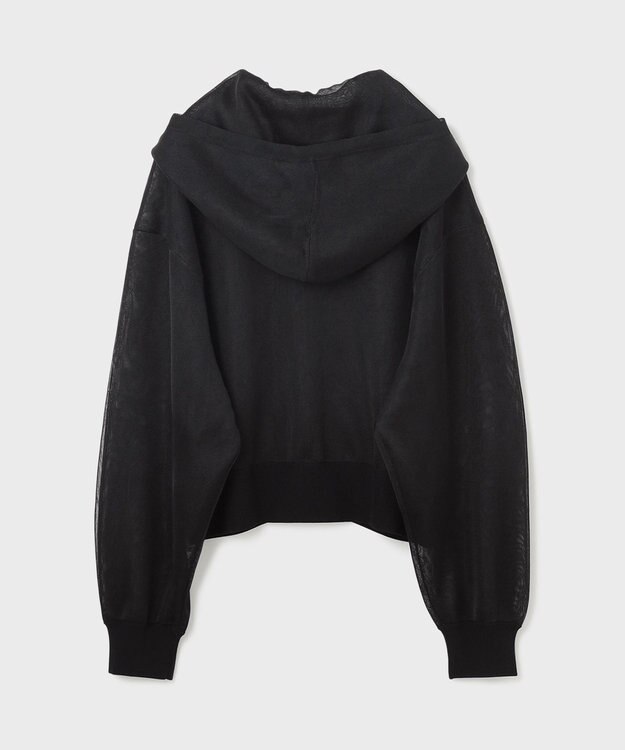 GRACE CONTINENTAL シアーニットパーカー ブラック