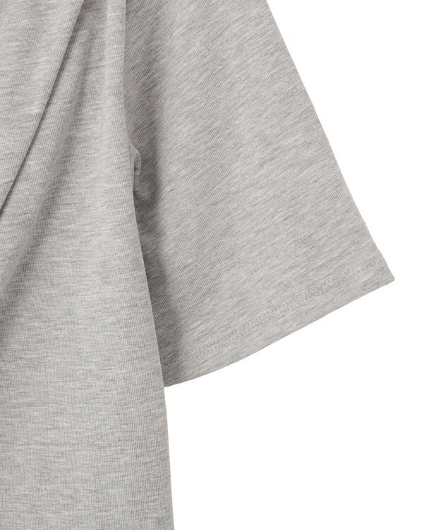 Green Parks ５分袖ドレーププルオーバー Gray Mixture
