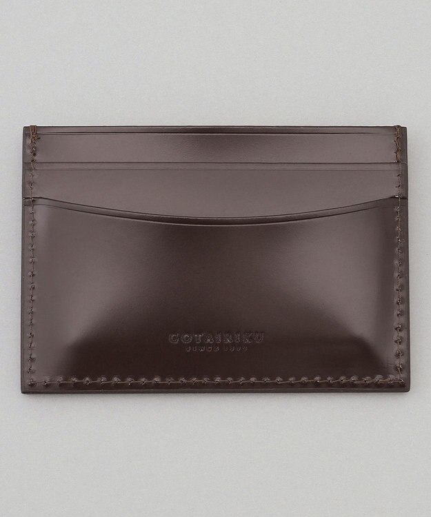 GOTAIRIKU 【希少コードバン】カードケース ダークブラウン系