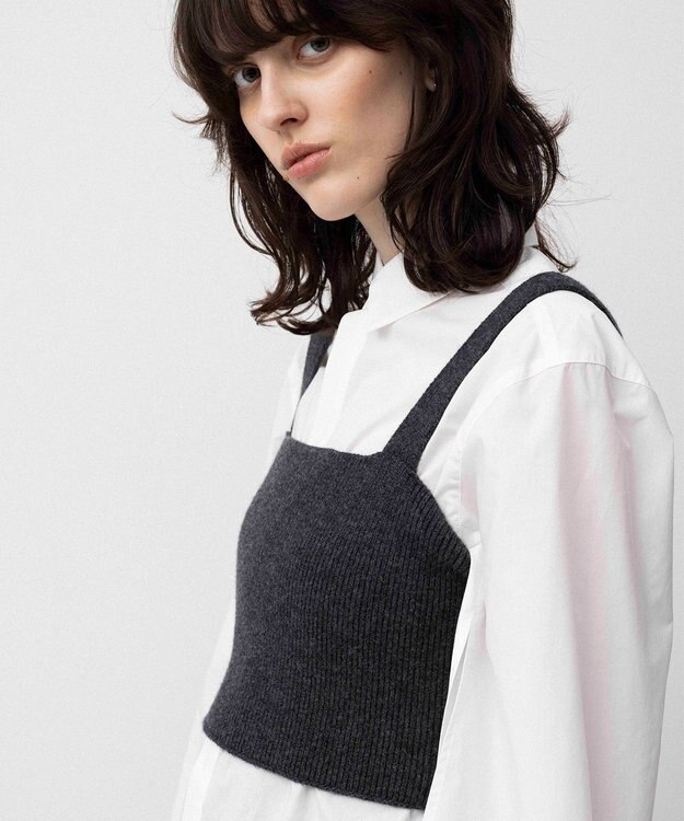 NAVE 【Nave】ウールカシミヤ ビスチェ グレー系