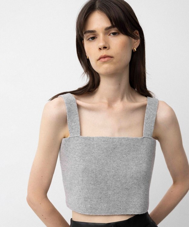 NAVE 【Nave】ウールカシミヤ ビスチェ ライトグレー系