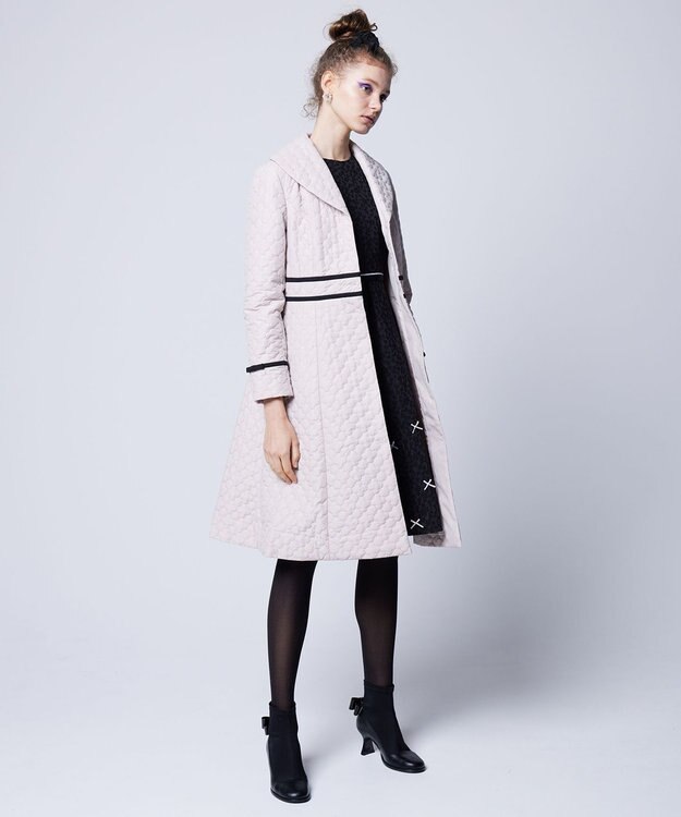 TOCCA LAURA NEW ショールカラーキルティングコート ベージュ系