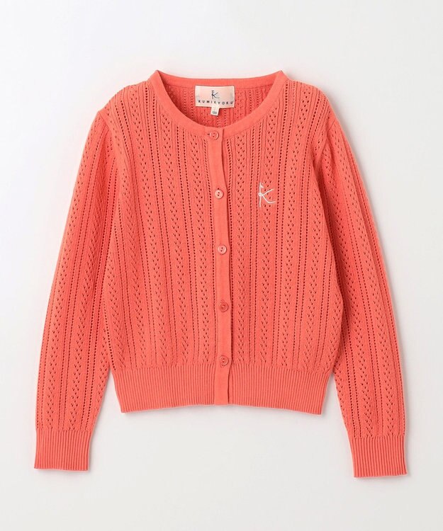 組曲 KIDS 【110-140cm】クラシック カーディガン ポピー系