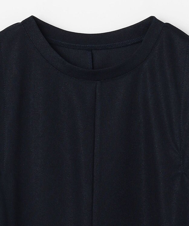 ANY L シャツコンビワンピース ネイビー